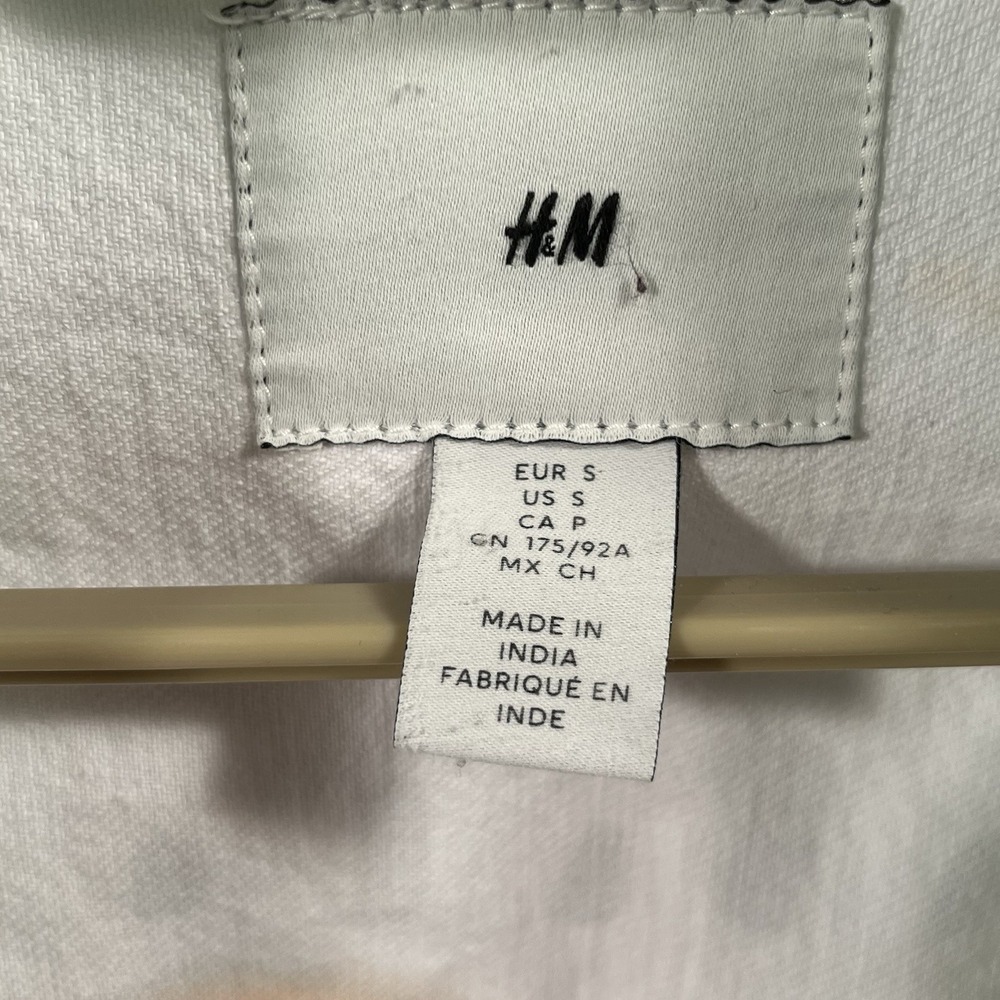 Keith Haring Jacket H&M Limited Edition Mens Size Small Denim Relaxed White - Picture 7 of 14